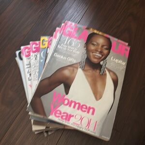 A lot of 12 magazines for sale Glamour 2014